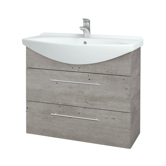 Umyvadlová skříňka TAKE IT SZZ2 85  - D01 Beton - Úchytka T02 - D01 Beton