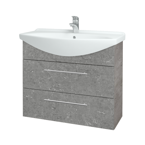 Umyvadlová skříňka TAKE IT SZZ2 85  - D01 Beton - Úchytka T02 - D20 Galaxy