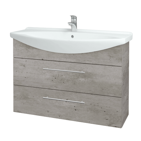 Umyvadlová skříňka TAKE IT SZZ2 105  - D01 Beton - Úchytka T02 - D01 Beton
