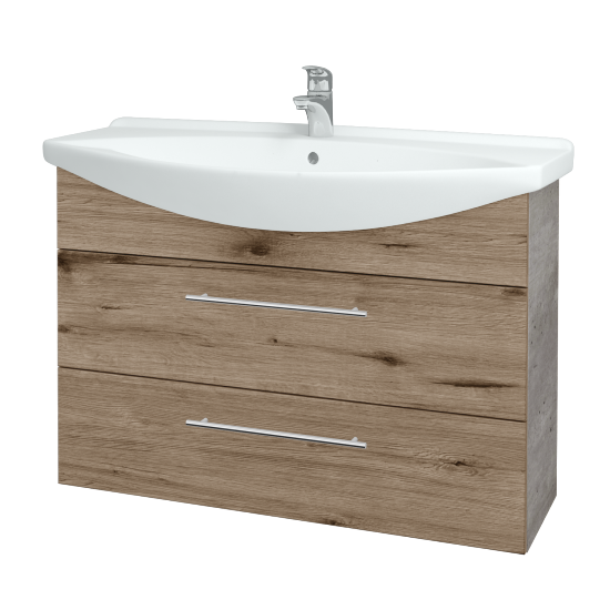 Umyvadlová skříňka TAKE IT SZZ2 105  - D01 Beton - Úchytka T02 - D23 Herkules