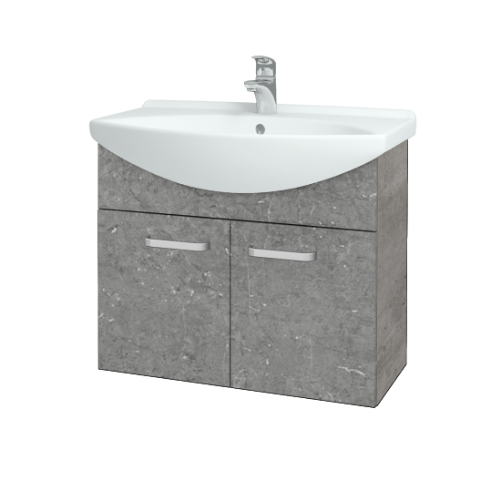 Umyvadlová skříňka TAKE IT SZD2 75  - D01 Beton - Úchytka T01 - D20 Galaxy