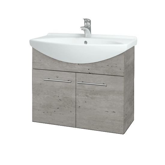 Umyvadlová skříňka TAKE IT SZD2 75  - D01 Beton - Úchytka T02 - D01 Beton
