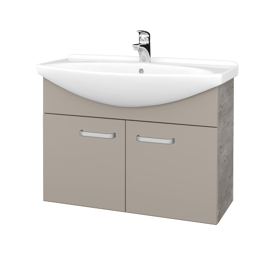 Umyvadlová skříňka TAKE IT SZD2 85  - D01 Beton - Úchytka T01 - N07 Stone
