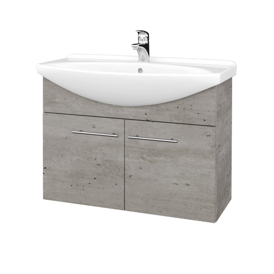 Umyvadlová skříňka TAKE IT SZD2 85  - D01 Beton - Úchytka T02 - D01 Beton