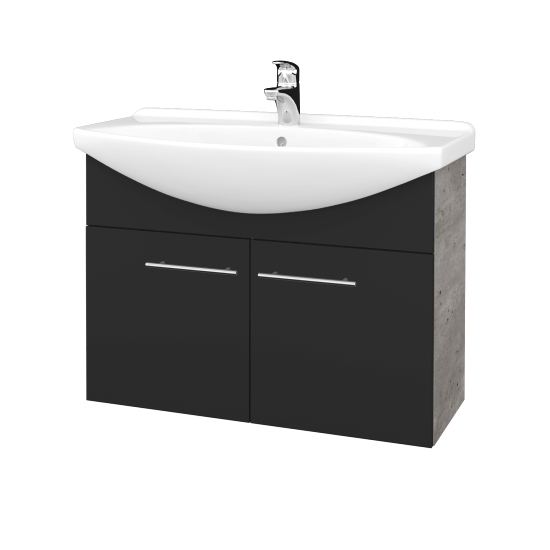 Umyvadlová skříňka TAKE IT SZD2 85  - D01 Beton - Úchytka T02 - N03 Graphite