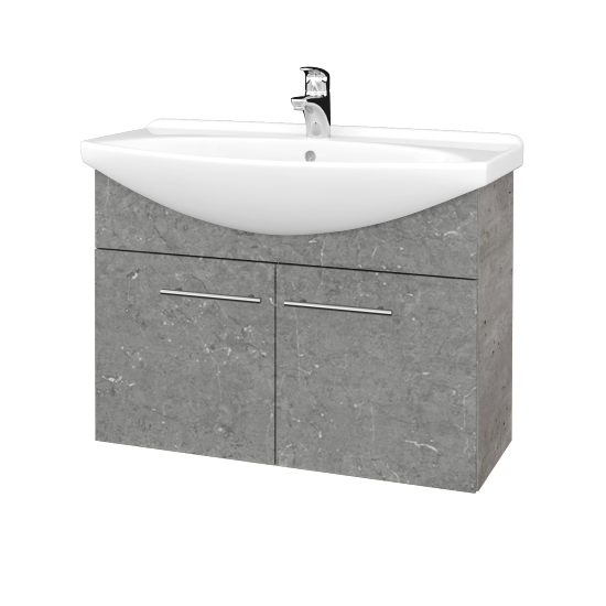 Umyvadlová skříňka TAKE IT SZD2 85  - D01 Beton - Úchytka T02 - D20 Galaxy