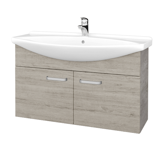 Umyvadlová skříňka TAKE IT SZD2 105  - D01 Beton - Úchytka T01 - D05 Oregon