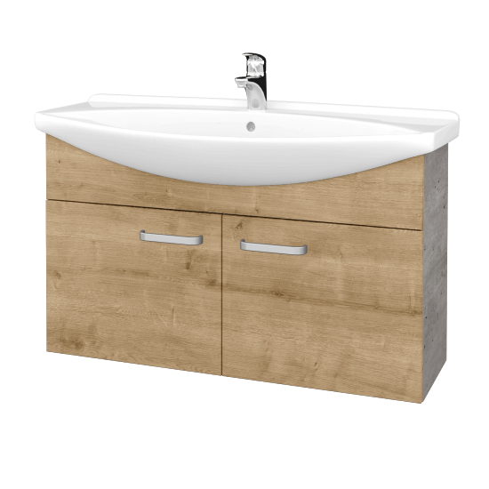 Umyvadlová skříňka TAKE IT SZD2 105  - D01 Beton - Úchytka T01 - D09 Arlington