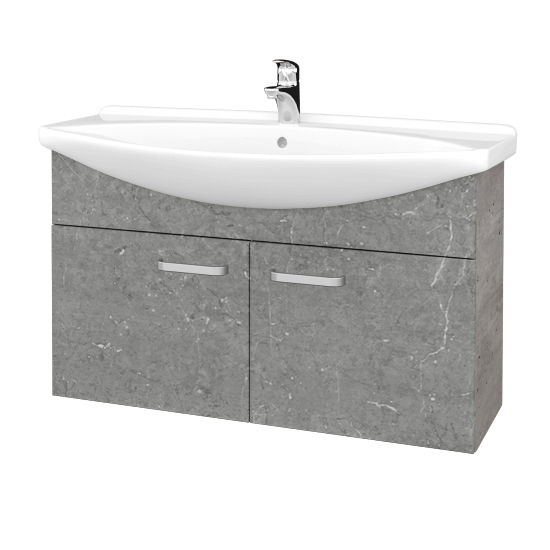 Umyvadlová skříňka TAKE IT SZD2 105  - D01 Beton - Úchytka T01 - D20 Galaxy