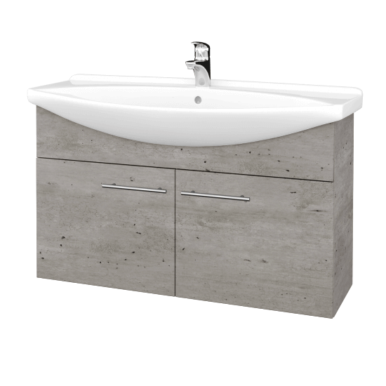 Umyvadlová skříňka TAKE IT SZD2 105  - D01 Beton - Úchytka T02 - D01 Beton