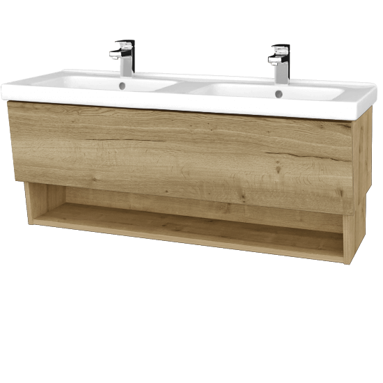 Koupelnová skříňka INVENCE SZZO 125 (dvojumyvadlo Harmonia)  - D09 Arlington - D26 Ontario