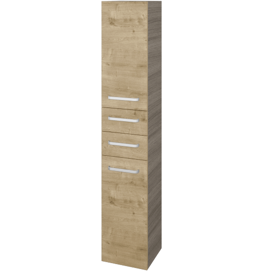 Vysoká skříň DOS SVD2Z2 35  - D03 Cafe - Úchytka T01 - D09 Arlington - Levé