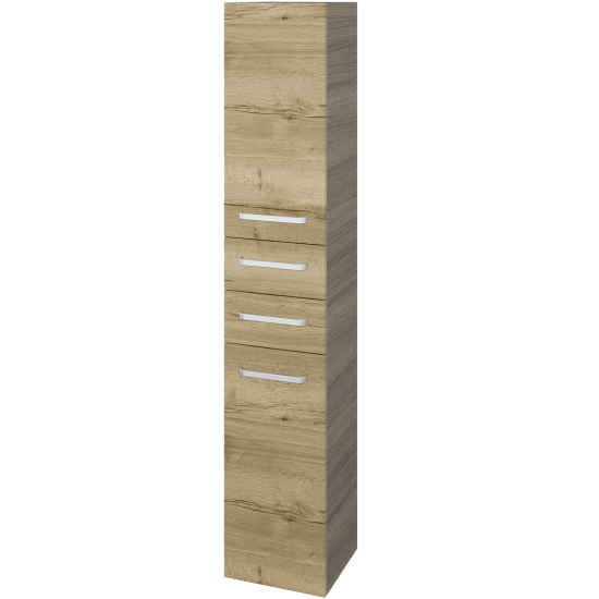 Vysoká skříň DOS SVD2Z2 35  - D03 Cafe - Úchytka T01 - D26 Ontario - Levé