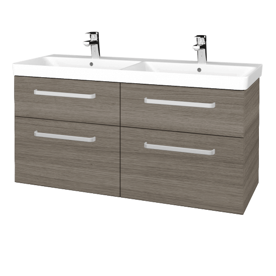 Badezimmerschrank NEXT SZZ4 120  - D03 Cafe - Griffes T01 - D03 Cafe