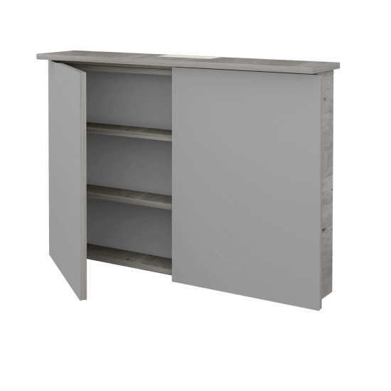 Dvoudveřová galerka SANI GA2O 100  - D27 Cognac