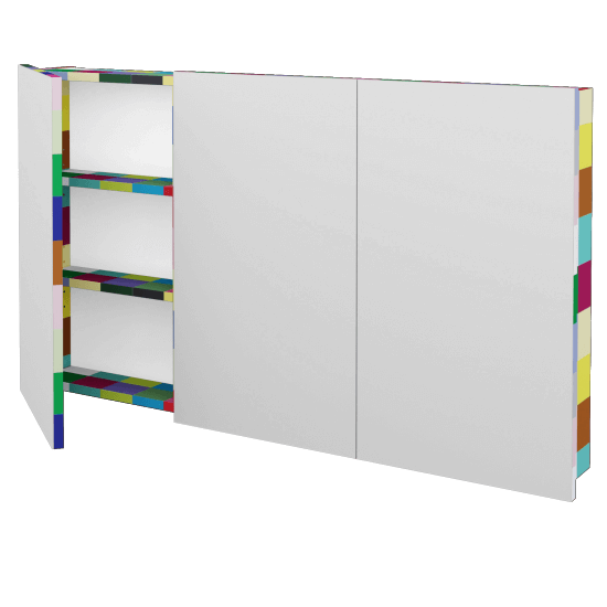 Třídveřová galerka Q GA3 120  - Individuální odstín dle RAL/NCS