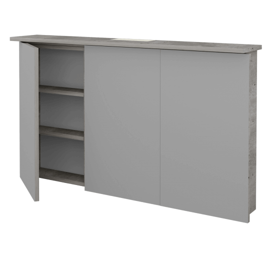 Třídveřová galerka SANI GA3O 120  - D27 Cognac