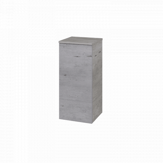 Nízká skříňka DOS SND 35  - D01 Beton - Úchytka T00 (bez úchytky) - D01 Beton - Levé