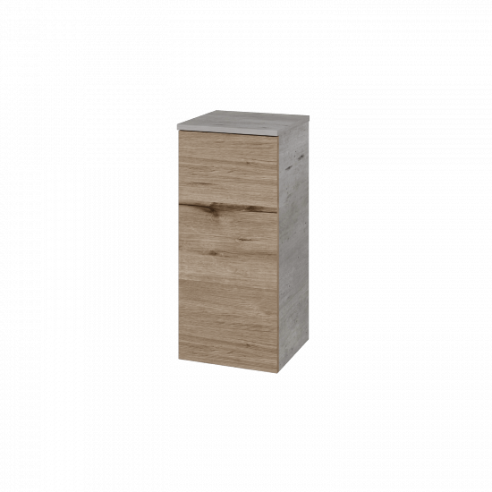 Nízká skříňka DOS SND 35  - D01 Beton - Úchytka T00 (bez úchytky) - D23 Herkules - Levé