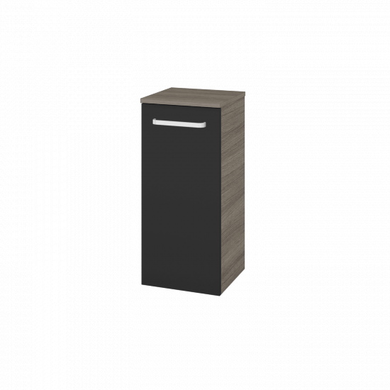 Nízká skříňka DOS SND 35  - D03 Cafe - Úchytka T01 - N03 Graphite - Levé