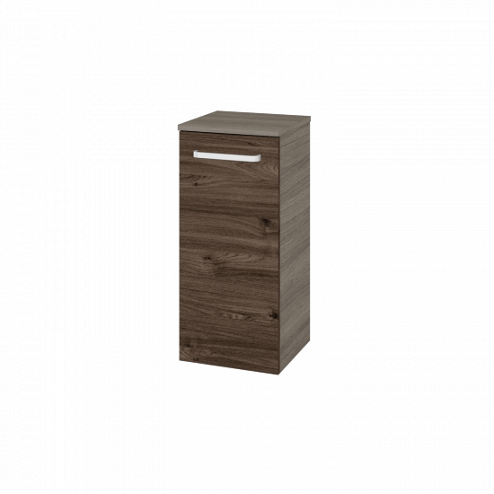 Nízká skříňka DOS SND 35  - D03 Cafe - Úchytka T01 - D25 Teak - Levé