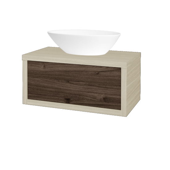 Umyvadlová skříňka STORM SZZ 80 (umyvadlo Triumph)  - D04 Dub - D25 Teak