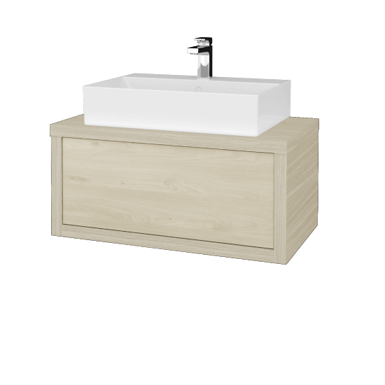 Umyvadlová skříňka STORM SZZ 80 (umyvadlo Kube)  - D04 Dub - D24 Ohio