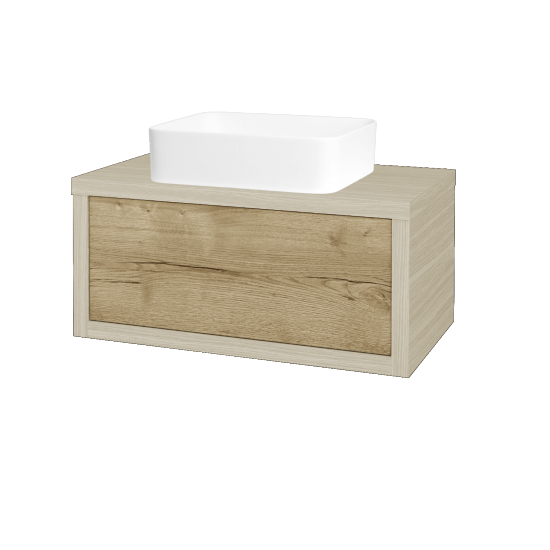Umyvadlová skříňka STORM SZZ 80 (umyvadlo Joy)  - D04 Dub - D26 Ontario