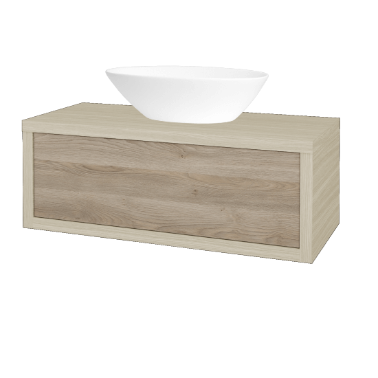 Umyvadlová skříňka STORM SZZ 100 (umyvadlo Triumph)  - D04 Dub - D17 Colorado
