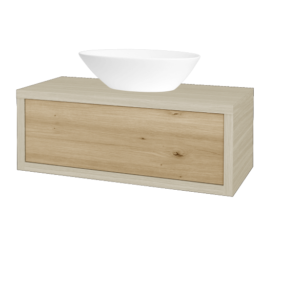 Umyvadlová skříňka STORM SZZ 100 (umyvadlo Triumph)  - D04 Dub - D22 Karamel