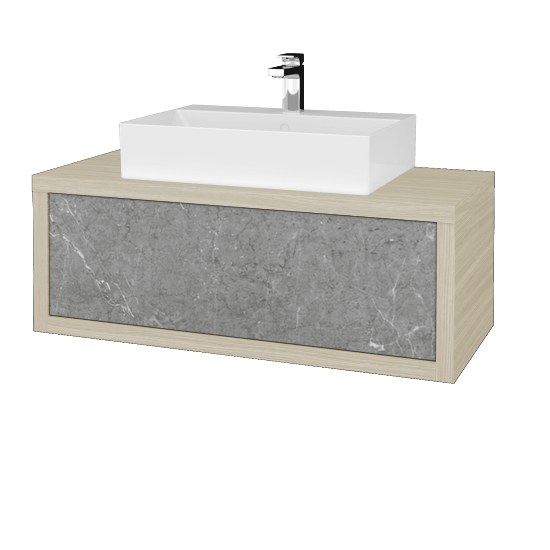Umyvadlová skříňka STORM SZZ 100 (umyvadlo Kube)  - D04 Dub - D20 Galaxy