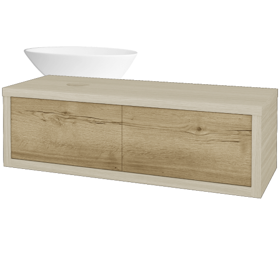 Umyvadlová skříňka STORM SZZ2 120 (umyvadlo Triumph)  - D04 Dub - D26 Ontario - Levé