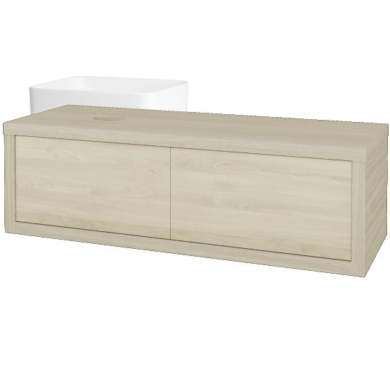 Umyvadlová skříňka STORM SZZ2 120 (umyvadlo Joy)  - D04 Dub - D24 Ohio - Levé