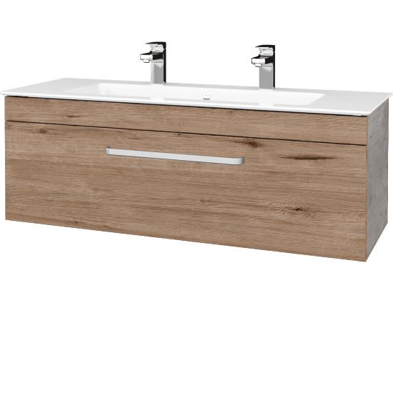 Umyvadlová skříňka ASTON SZZ 120  - D01 Beton - Úchytka T01 - D23 Herkules