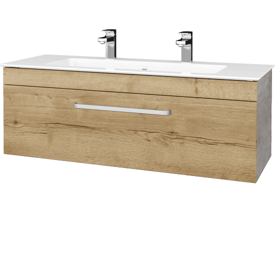 Umyvadlová skříňka ASTON SZZ 120  - D01 Beton - Úchytka T01 - D26 Ontario