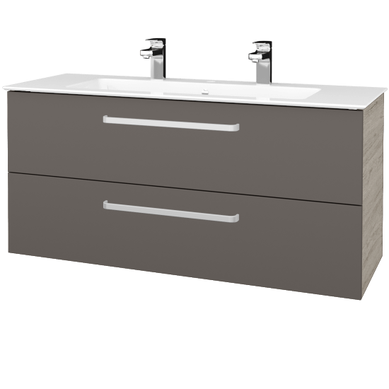 Umyvadlová skříňka GIO SZZ2 120  - D05 Oregon - Úchytka T01 - N06 Lava