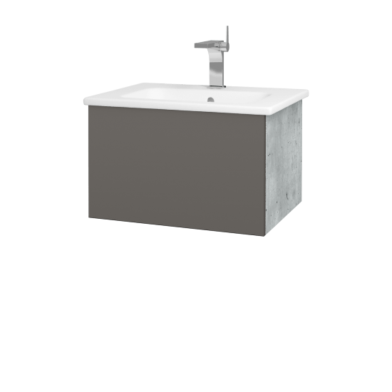 Umyvadlová skříňka VARIANTE SZZ 60 (umyvadlo Euphoria)  - D01 Beton - N06 Lava