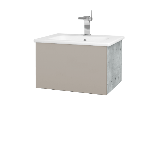 Umyvadlová skříňka VARIANTE SZZ 60 (umyvadlo Euphoria)  - D01 Beton - N07 Stone
