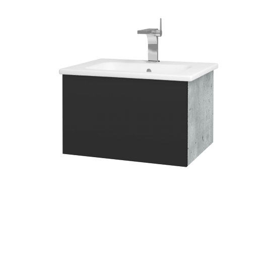 Umyvadlová skříňka VARIANTE SZZ 60 (umyvadlo Euphoria)  - D01 Beton - N03 Graphite