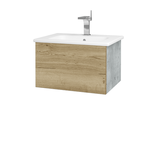 Umyvadlová skříňka VARIANTE SZZ 60 (umyvadlo Euphoria)  - D01 Beton - D26 Ontario