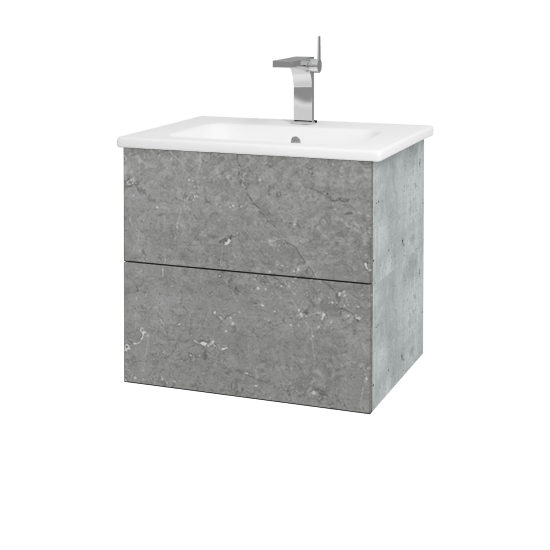 Umyvadlová skříňka VARIANTE SZZ2 60 (umyvadlo Euphoria)  - D01 Beton - D20 Galaxy