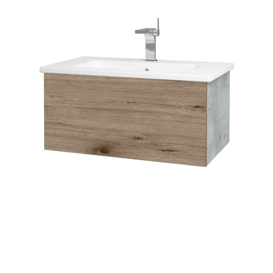 Umyvadlová skříňka VARIANTE SZZ 80 (umyvadlo Euphoria)  - D01 Beton - D23 Herkules