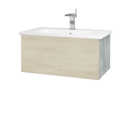 Umyvadlová skříňka VARIANTE SZZ 80 (umyvadlo Euphoria)  - D01 Beton - D24 Ohio