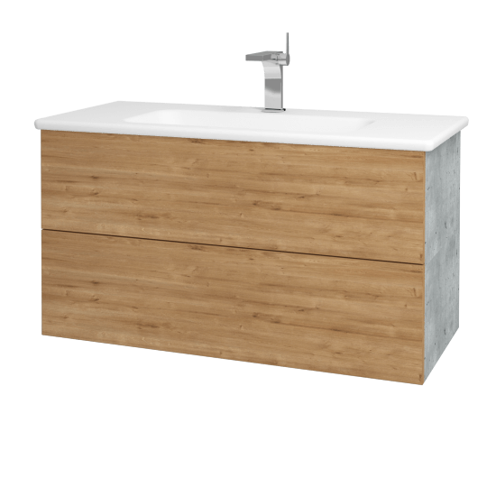 Umyvadlová skříňka VARIANTE SZZ2 100 (umyvadlo Euphoria)  - D01 Beton - D09 Arlington
