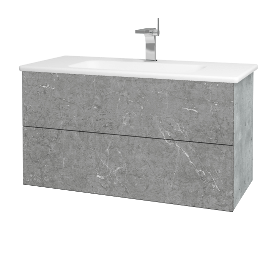 Umyvadlová skříňka VARIANTE SZZ2 100 (umyvadlo Euphoria)  - D01 Beton - D20 Galaxy