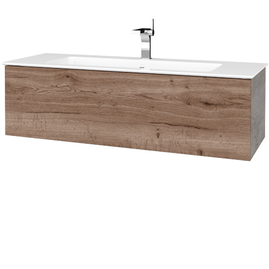 Umyvadlová skříňka VARIANTE SZZ 120 (umyvadlo Pura)  - D01 Beton - D21 Tobacco