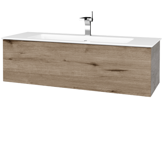 Umyvadlová skříňka VARIANTE SZZ 120 (umyvadlo Pura)  - D01 Beton - D23 Herkules