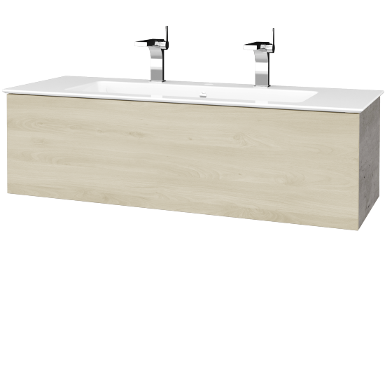 Umyvadlová skříňka VARIANTE SZZ 120 (umyvadlo Pura)  - D01 Beton - D24 Ohio