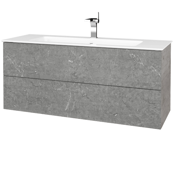 Umyvadlová skříňka VARIANTE SZZ2 120 (umyvadlo Pura)  - D01 Beton - D20 Galaxy