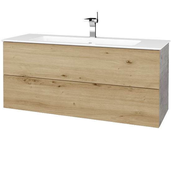 Umyvadlová skříňka VARIANTE SZZ2 120 (umyvadlo Pura)  - D01 Beton - D22 Karamel